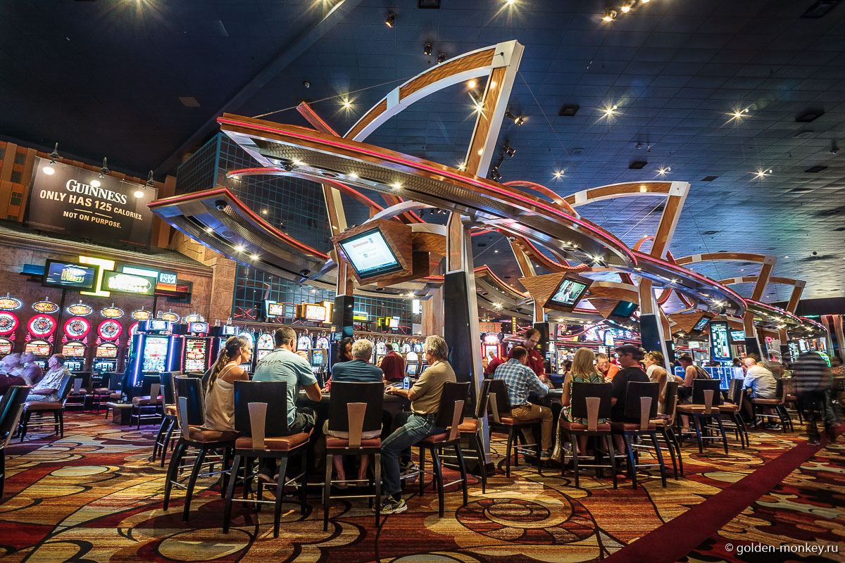 Оформление одно из залов казино в Лас-Вегасе
