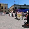 На Plaza de Armas проходила какая-то демонстрация,