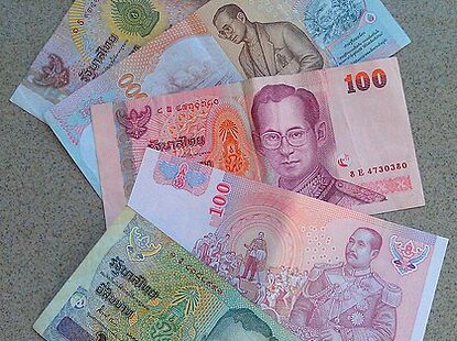 Мамуль, ты спрашивала как выглядят тайские деньги.
