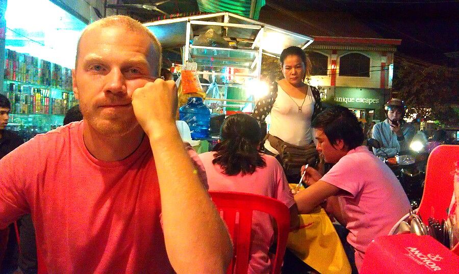 Наш первый ужин в Камбо