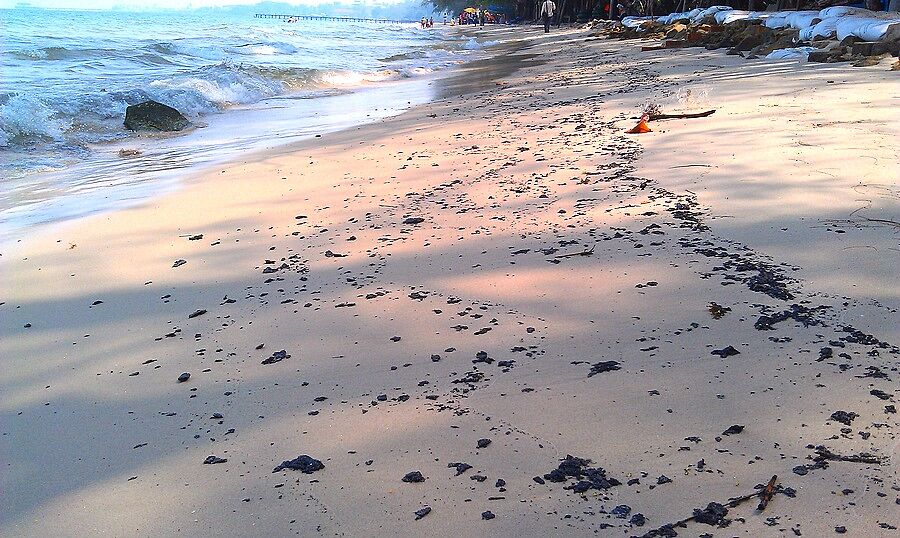 Hawaii Beach тоже оказался грязным... Мы даже не с
