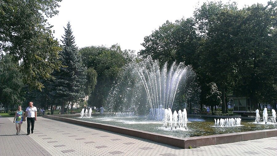 Сегодня фонтан в центре Воронежа работает! В прошл