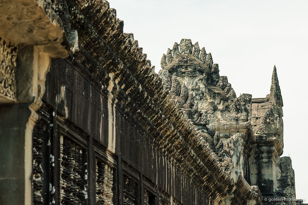 Камбоджа, резные элементы в оформлении Ангкор Вата