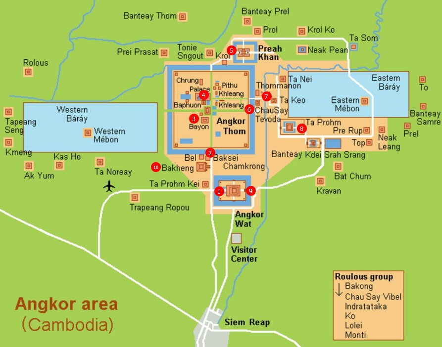 Маршрут Малого круга (1 день), Ангкор, Камбоджа.