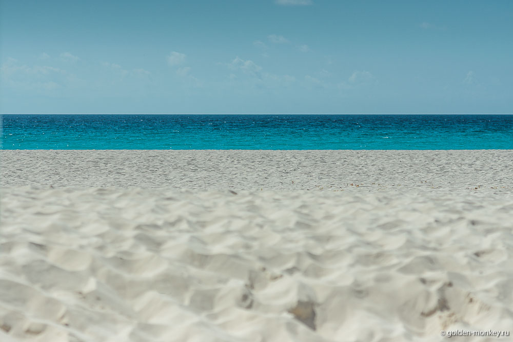 Канкун, песок на пляже Чак-Мул