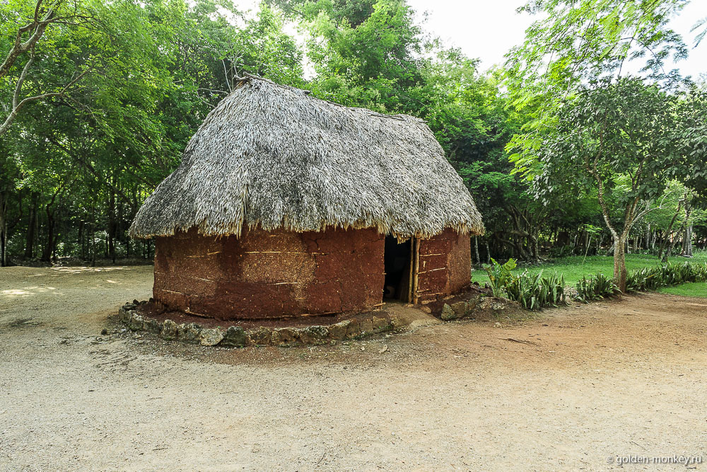 Чичен-Ица, модель майянского жилища