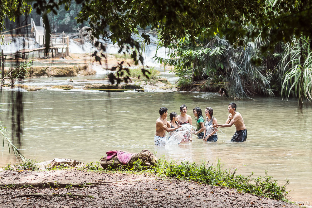 Паленке, место для купания в парке Агуа-Асуль