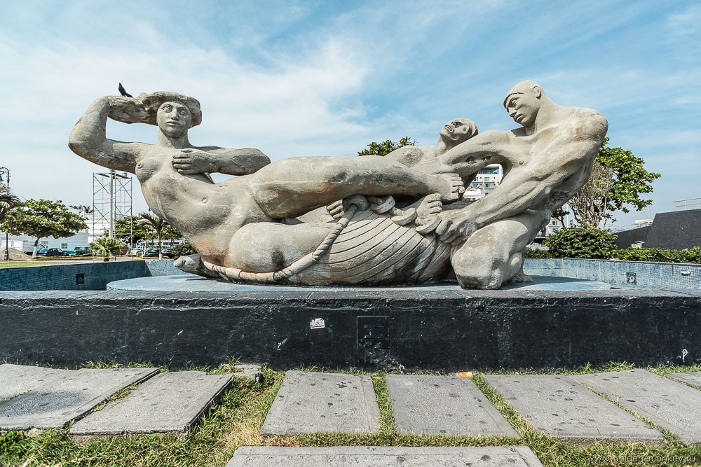 Веракрус, скульптура на набережной
