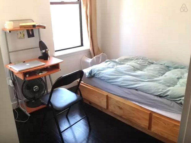 Бюджетная комната Airbnb на Манхэттене за 45 долларов, Нью-Йорк, США.