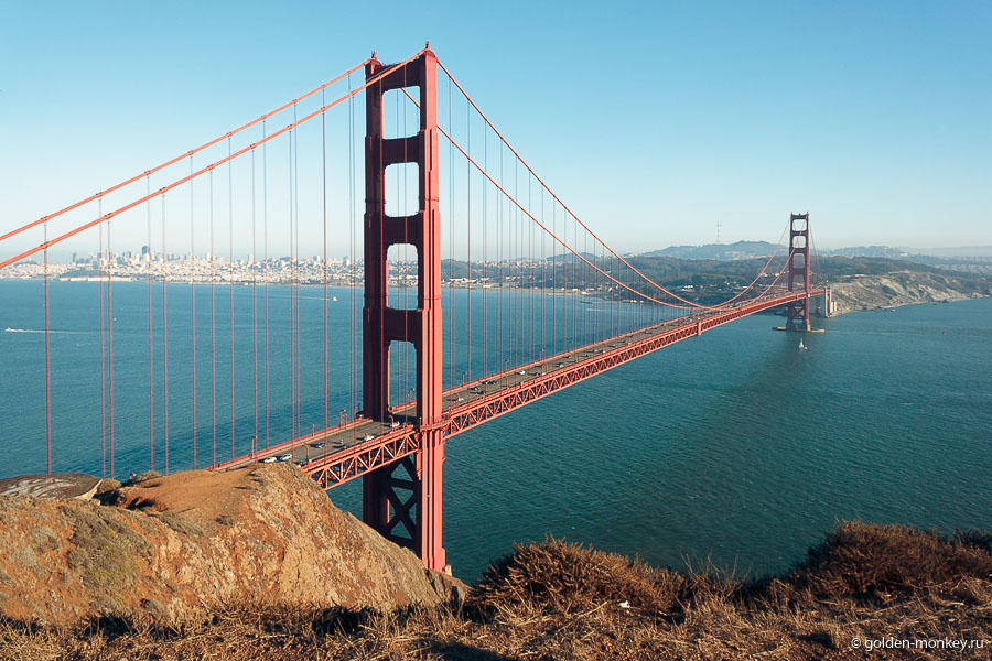 Мост Золотые Ворота в Сан-Франциско (фото с разных ракурсов, рекомендации, карта)